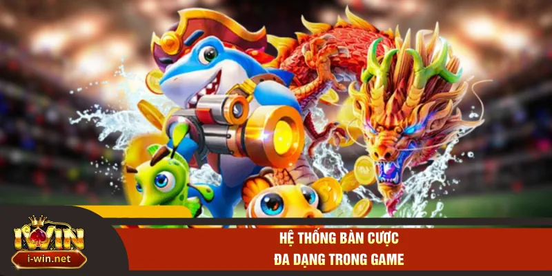 Hệ thống bàn cược đa dạng trong game