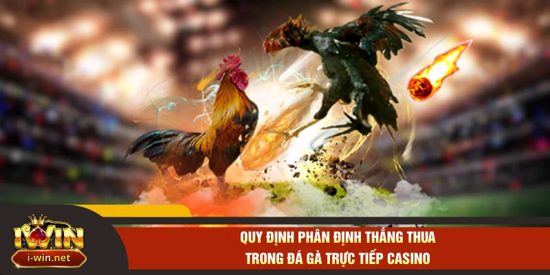 Quy định phân định thắng thua trong đá gà trực tiếp casino